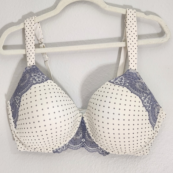 AVENUE BODY SIZE 40D. Polka Dot Lace Trim - Picture 1 of 11